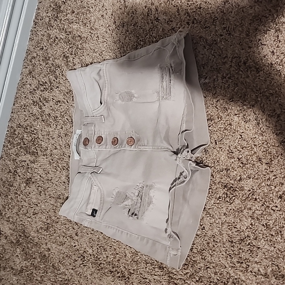 Kancan Shorts Size 25, Tan/Beige